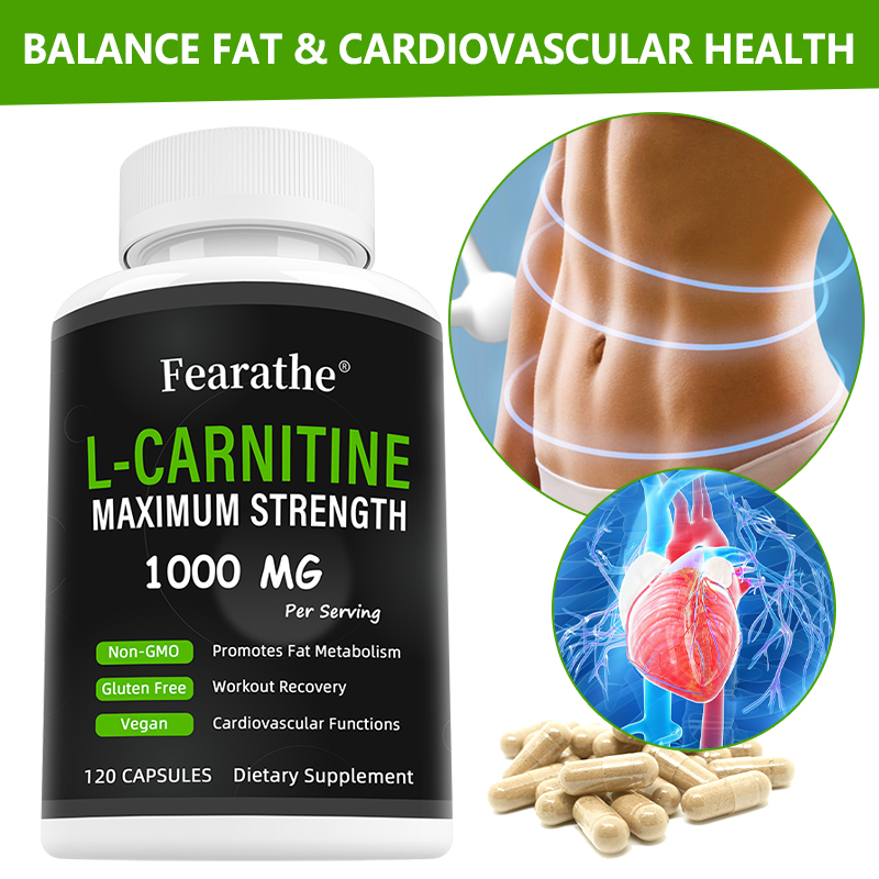 Nutrition And Exercise - L-Carnitine Capsules, Sports Nutrition Supplement, Support