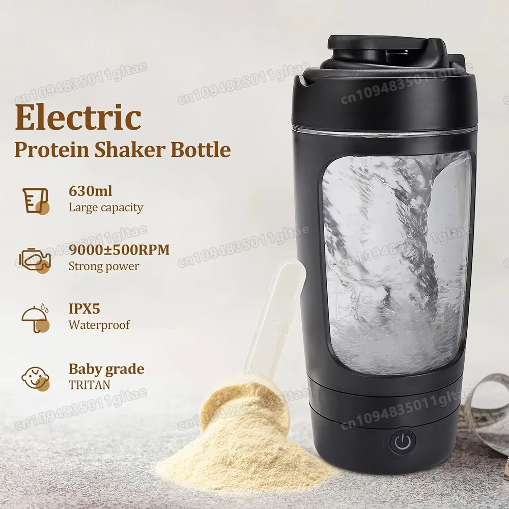 Nutrition And Exercise - 650ml Electric Shaker Bottle Portable Whey