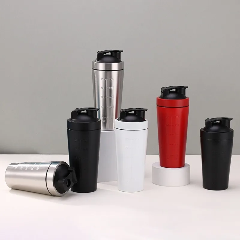 Nutrition And Exercise - 500/750ml Stainless Steel Protein Powder Shaker