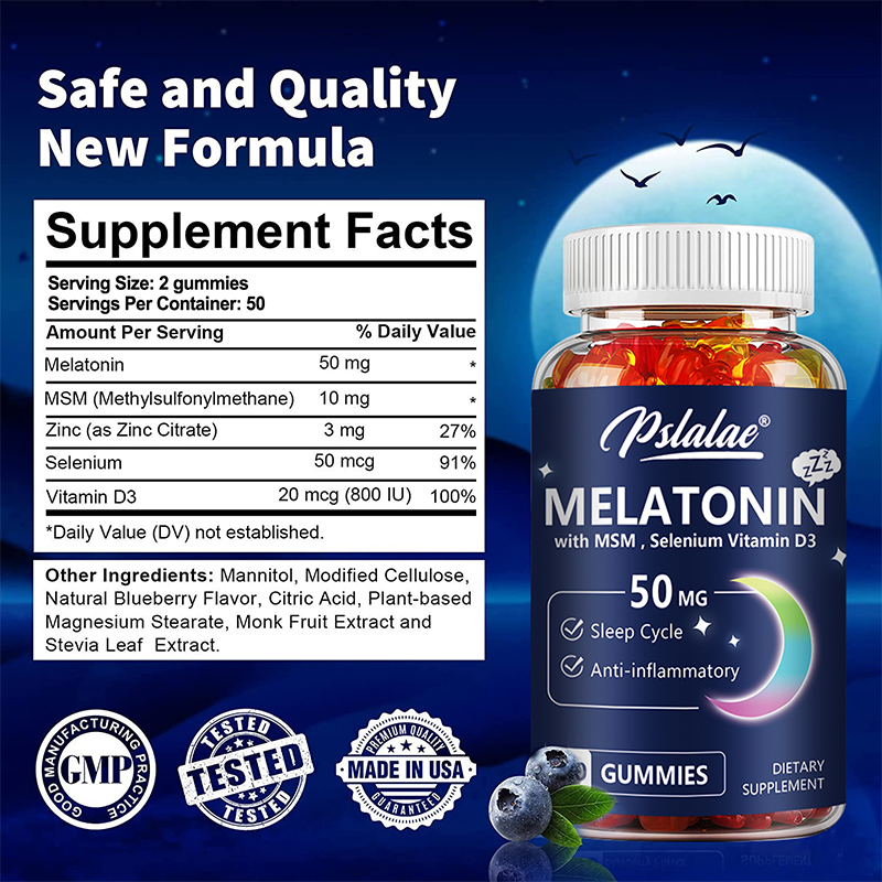 Melatonin Gummies 50mg - Sleep - Melatonin Sleep Gummy review and price