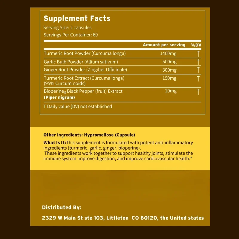 4-in-1 Turmeric Ginger Supplem - Turmeric Curcumin Capsule review and price