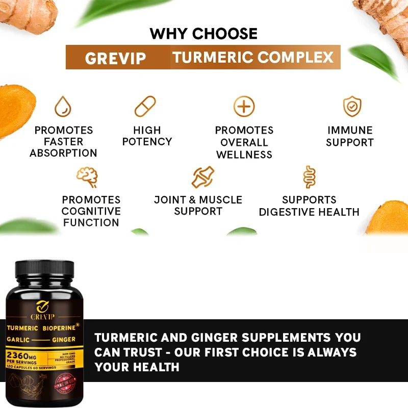 4-in-1 Turmeric Ginger Supplem - Turmeric Curcumin Capsule review and price