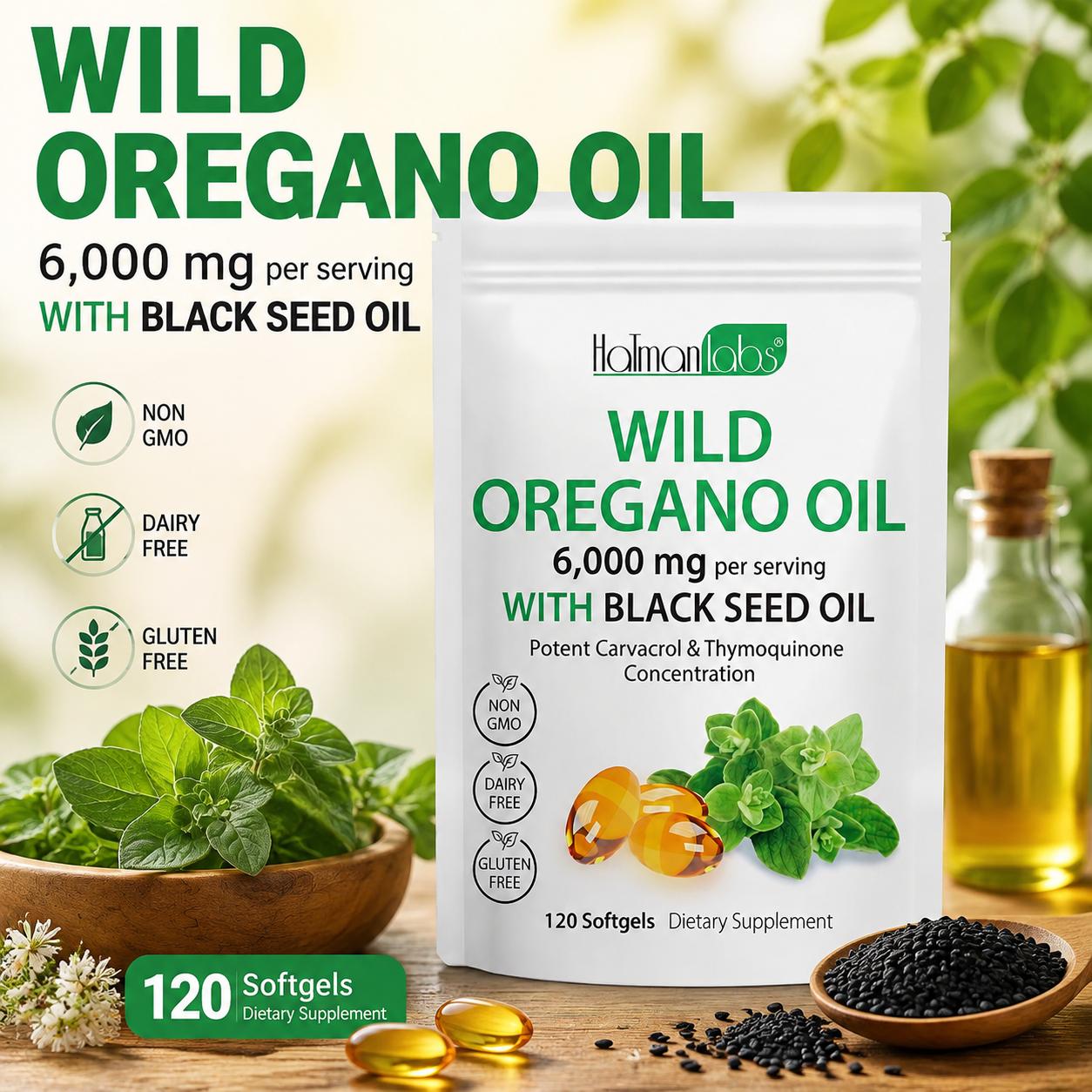 Wild Oregano Oil with Black Se - Black Seed Oil Capsule review and price