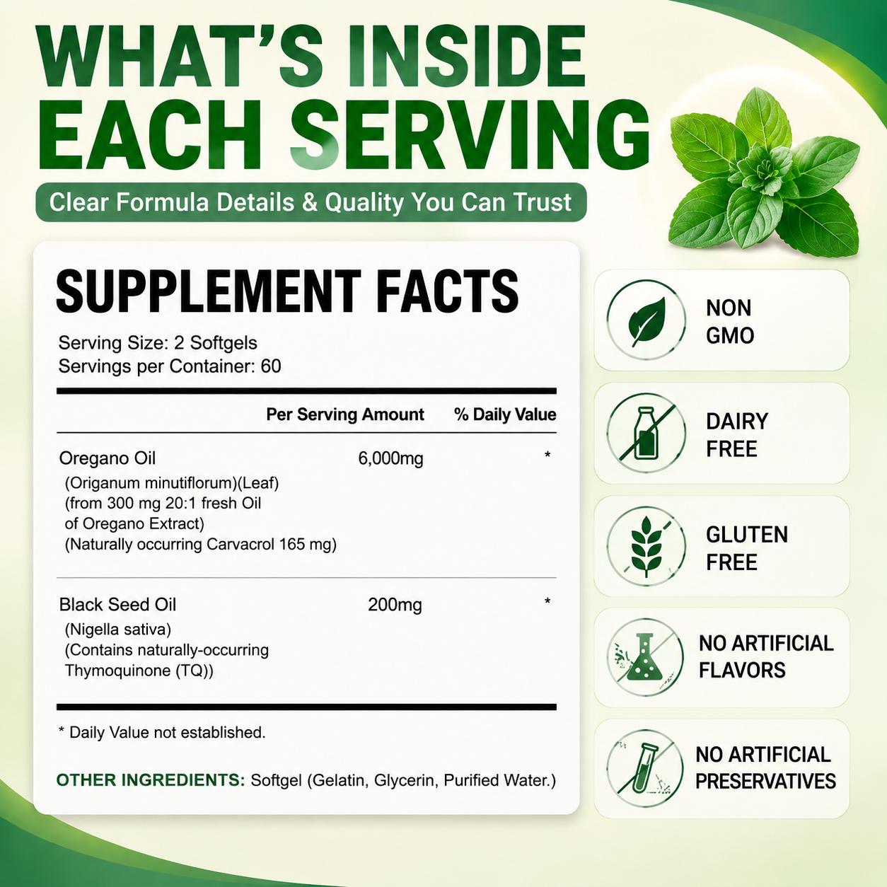 Wild Oregano Oil with Black Se - Black Seed Oil Capsule review and price