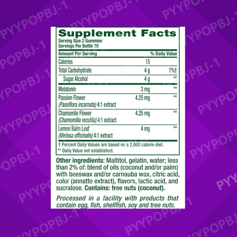 Melatonin Gummy Vitamins 3mg S - Melatonin Sleep Gummy review and price