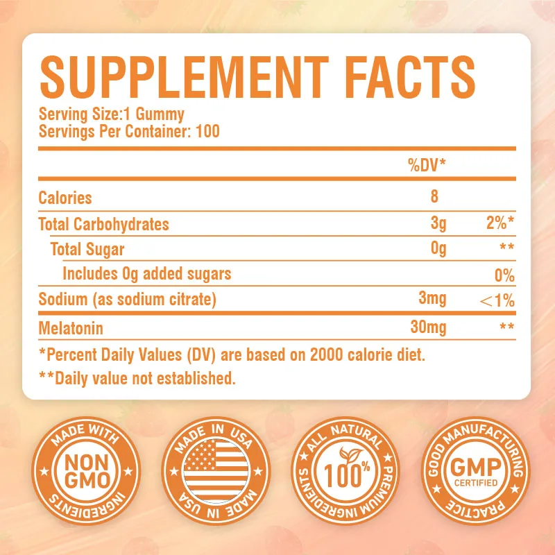 Melatonin 30mg - Calm The Mind - Melatonin Sleep Gummy review and price