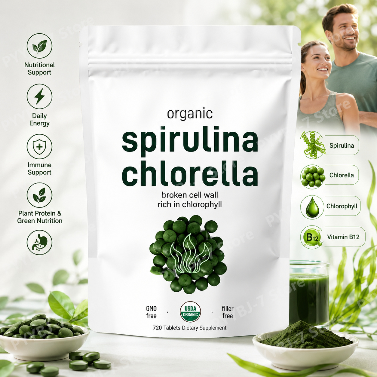 Spirulina Chlorella Tablets Or - Spirulina Tablet Organic review and price
