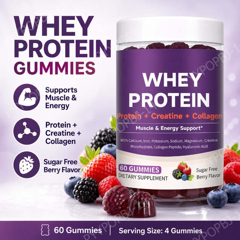 Protein Gummies with Whey Crea - Fitness Nutrition Whey Protein review and price