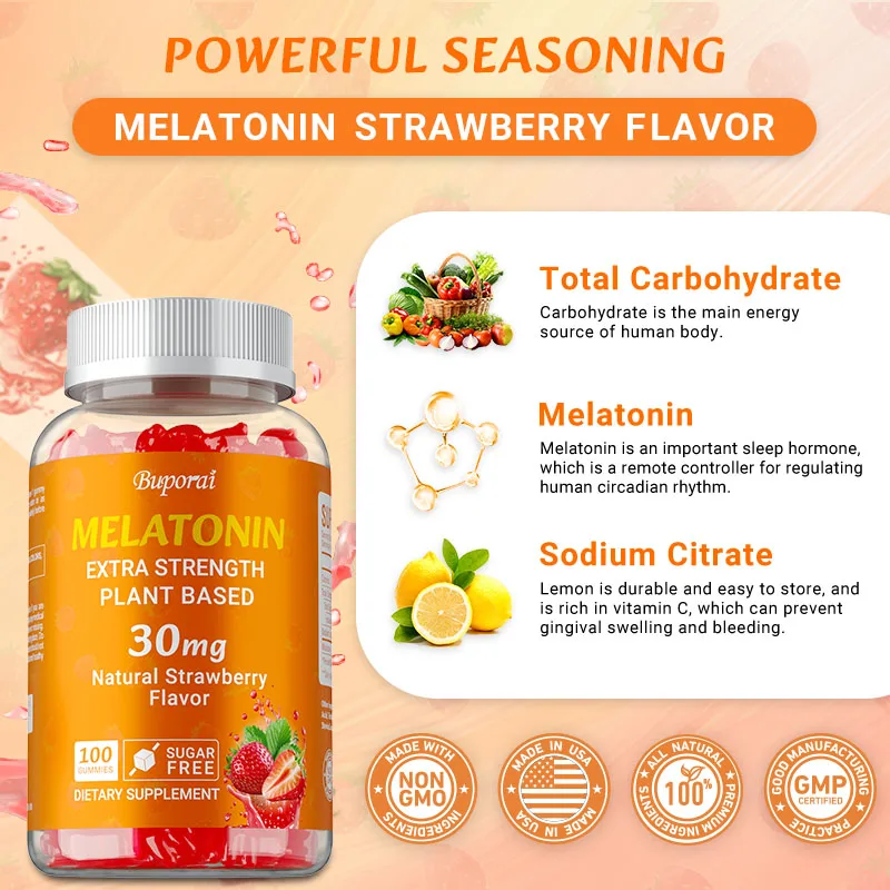 Melatonin 30mg - Relieves Anxi - Melatonin Sleep Gummy review and price