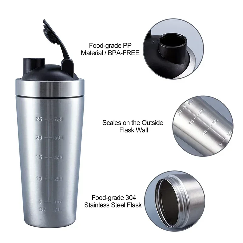 Stainless Steel Protein Shaker - Nutrition And Exercise review and price