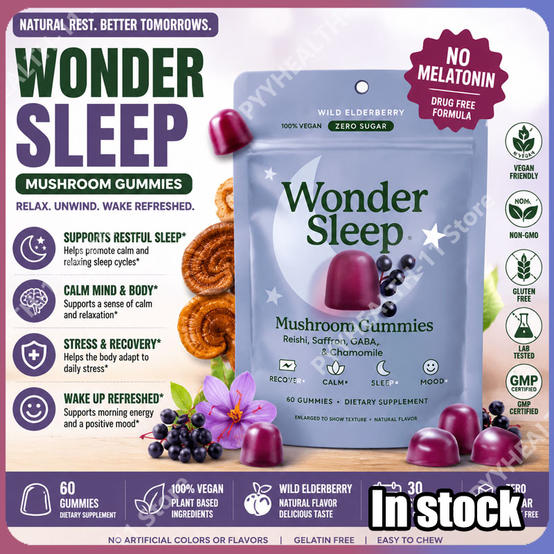 WonderSleep Mushroom Gummies S - Melatonin Sleep Gummy review and price