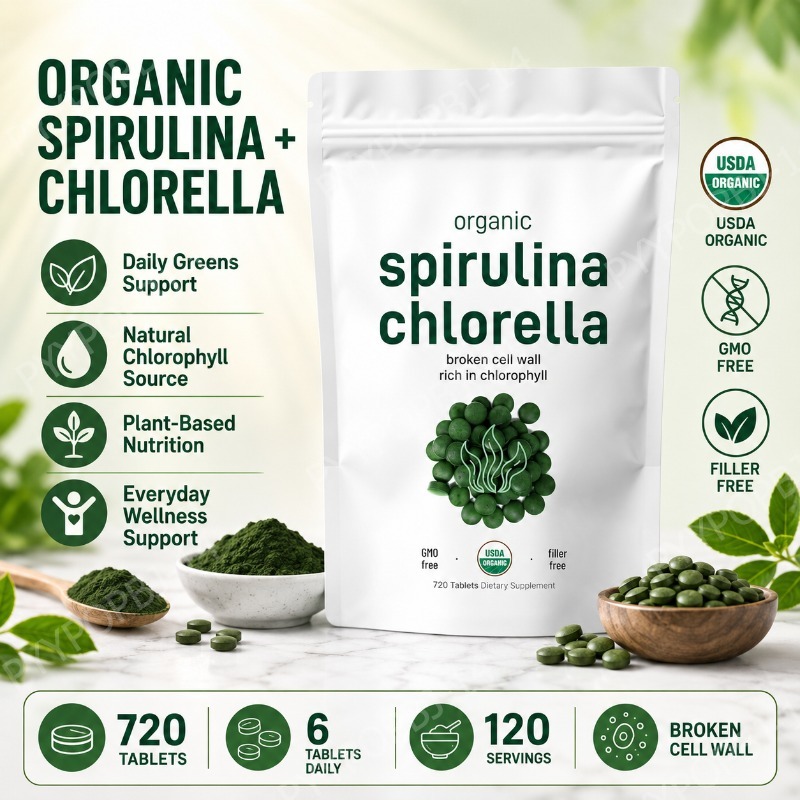 Organic Spirulina Chlorella Ta - Spirulina Tablet Organic review and price