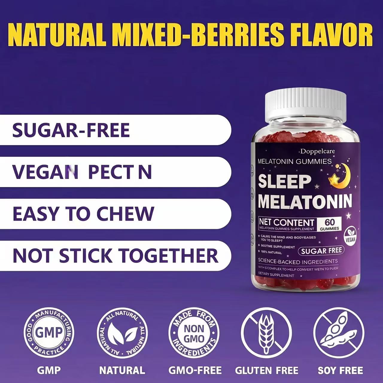Sleep Melatonin Gummies Sugar- - Melatonin Sleep Gummy review and price