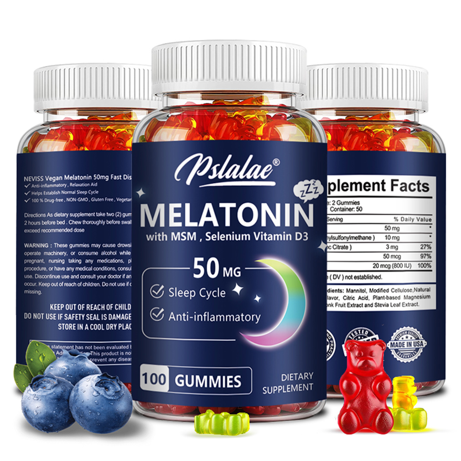 Melatonin Gummies 50mg - Sleep - Melatonin Sleep Gummy review and price
