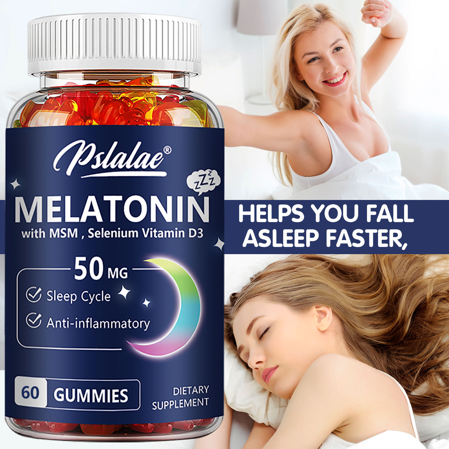 Melatonin Gummies 50mg - Anxie - Melatonin Sleep Gummy review and price
