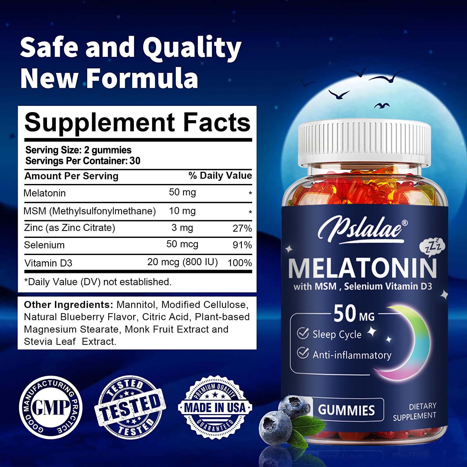 Melatonin Gummies 50mg - Anxie - Melatonin Sleep Gummy review and price
